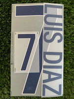 2024 Colombia National Team Luis Díaz Name Set and Number Centenary Edition Dekographics