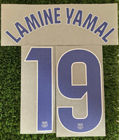 2024-2025 Lamine Yamal 19 FC Barcelona Third kit Name Set and Number La Liga Player Issue TextPrint