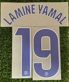 2024-2025 Lamine Yamal 19 FC Barcelona Third kit Name Set and Number La Liga Player Issue TextPrint