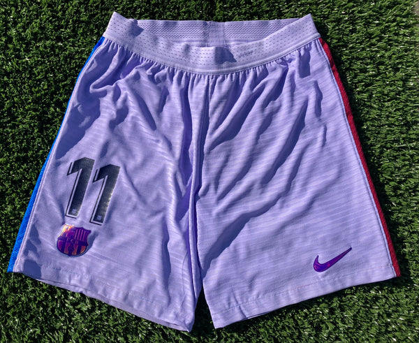 2021 - 2022 Barcelona FC Away Short Adama 11 La Liga Player Issue Kitroom Size L