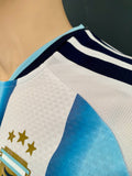 2025-2026 Argentina National Team Home Shirt Player Issue Authentic Lionel Messi World Cup Champions Patch New BNWT Size XXL