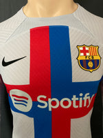 2022-2023 FC Barcelona Long Sleeve Third Shirt Pablo Torre Champions League Kitroom Player Issue Mint Condition Size M