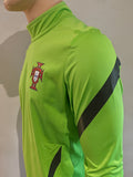 2010-2012 Portugal National Team Drill Top Player Issue Kitroom Green Sponsorless