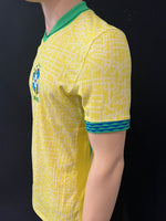 2024-2025 Brazil National Team Home Shirt Player Issue Kitroom New BNWOT Size M (Fitted)