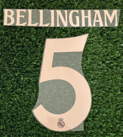 2024-2025 Bellingham Real Madrid Third Name Set and Number Player Issue Champions League Avery Dennison