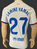 2023-2024 FC Barcelona Away Shirt Lamine Yamal Player Issue Authentic LaLiga BNWOT Multiple Sizes