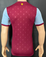 2017-2018 Aston Villa Home Shirt Championship Pre Owned Size S