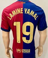 2024-2025 FC Barcelona Home Shirt Lamine Yamal La Liga Size M 125 Anniversary Patch New BNWT Size M