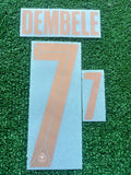 2026-2027 France National Team Away Name Set and Number Ousmane Dembele  Monblason Adult Size