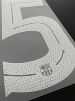 2023 2024 Barcelona PUYOL 5 Home Shirt Name Set and Number Player Issue Legends Adult Size TextPrint