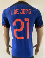 2022 2023 Netherlands Holland Away shirt player issue authentic shirt Frenkie de Jong multiple sizes