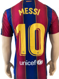 2020-2021 FC Barcelona Home Shirt Lionel Messi LaLiga Pre Owned Size XL