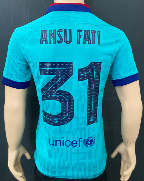 2019-2020 FC Barcelona Third Shirt Ansu Fati BNWT Size M