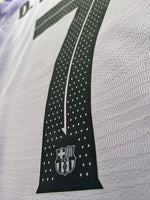 2021-2022 FC Barcelona Away Shirt Ousmane Dembele Player Issue Kitroom Long Sleeve