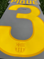 2011-2012 Piqué 3 FC Barcelona Home and Away Name set and Number Sipesa