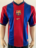 1998-1999 FC Barcelona Home Shirt La Liga Pre Owned Size XL