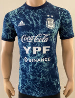 2021 Argentina National Team Pre Match Shirt Kitroom Player Issue American Cup 2021 Size S