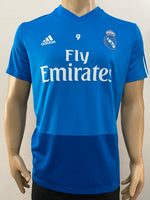 2018-2019 Adidas Real Madrid Training Shirt Worn by Benzema Kitroom Player Issue La Liga Climacool