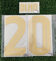 2024-2025 Dani Olmo 20 FC Barcelona Home Name Set and Number Champions League Cup Player Issue TextPrint