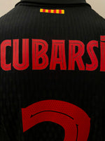 2024-2025 FC Barcelona Away Shirt Pau Cubarsí Champions League Kitroom Player Issue BNWOT Size L fitted