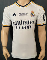 2023-2024 Real Madrid CF Home Shirt Vinicius Junior Final Wembley Champions New BNWT Multiple Sizes