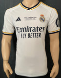 2023-2024 Real Madrid CF Home Shirt Vinicius Junior Final Wembley Champions New BNWT Multiple Sizes