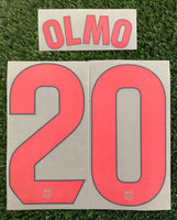 2024-2025 Dani Olmo 20 FC Barcelona Away Name Set and Number La Liga Player Issue TextPrint