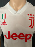 2019-2020 Juventus Player Issue Away Shirt Scudetto Pre Owned Size M