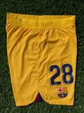 2022 - 2023 Balde Barcelona Fourth Authentic Shorts Senyera Player Issue Size M, Very Good Condition