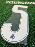 2026-2027 Real Madrid CF Away Name Set and Number Jude Bellingham Cup and Champions Avery Dennison