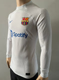 2023-2024 FC Barcelona Away Shirt Player Issue Kitroom Long Sleeve BNWOT Multiple Sizes (Fitted)