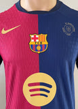 2024-2025 FC Barcelona Player Issue Authentic  Home Shirt Raphinha 125 years La Liga New BNWT Size M