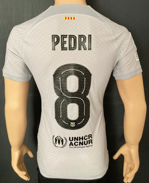 2022-2023 FC Barcelona Third Shirt Pedro Gonzalez “Pedri” Player Issue Authentic Champions New BNWT Size M