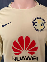 2016-2017 Club America Long Sleeve Centenary Home Shirt Pre Owned Size XL