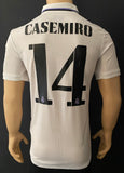 2022-2023 Adidas Real Madrid CF Player Issue Home Shirt Casemiro UEFA Super Cup HEAT. RDY