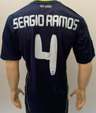 2010-2011 Real Madrid CF Away Shirt Sergio Ramos La Liga Pre Owned Size M