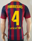 2013-2014 FC Barcelona Home Shirt Francesc Fabregas LaLiga  Pre Owned Size S