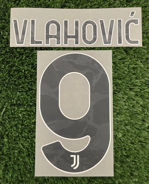 2024-2025 Vlahović Juventus Home Name Set and Number Stilscreen Player Issue