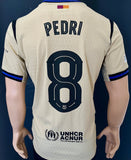 2025-2026 FC Barcelona Away Shirt Pedro Gonzalez “Pedri” Player Issue Authentic Champions League New BNWT Size M