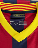 2013-2014 FC Barcelona Home Shirt Francesc Fabregas LaLiga  Pre Owned Size S