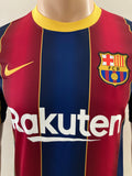2020-2021 FC Barcelona Home Shirt Lionel Messi LaLiga Pre Owned Size XL