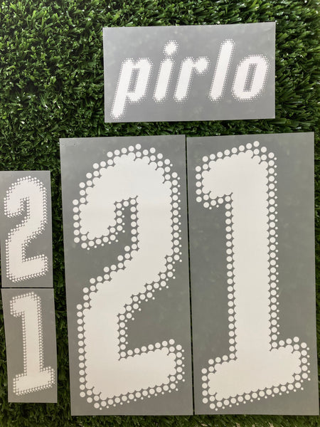2008 National Team Italy Set Name Pirlo Home Kit