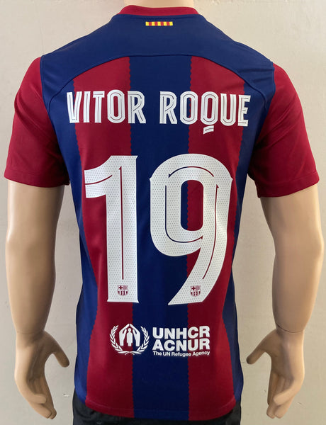 2023-2024 FC Barcelona Home Shirt Vitor Roque BNWT Size M