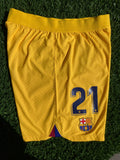 2022 2023 Barcelona Fourth Senyera Short F. De Jong 21 Player Issue Size L