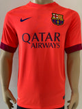 2014-2015 FC Barcelona Away Shirt Iniesta LFP Pre Owned Size M