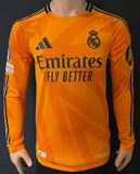 2024-2025 Real Madrid CF Long Sleeve Away Shirt Kylian Mbappe Champions League Kitroom Player Issue Mint Condition Multiple Sizes