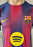 2025-2026 FC Barcelona Home Shirt Robert Lewandowski Player Issue Authentic Champions League New BNWT Size M