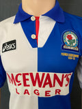 1995-1996 Blackburn Rovers Home Shirt Premier League Champions Pre Owned Size S