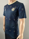 2023 Jamaica National Team Pre-Match Shirt Top Navy Pre Owned Size L