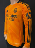 2024-2025 Real Madrid CF Long Sleeve Away Shirt Kylian Mbappe Champions League Kitroom Player Issue Mint Condition Multiple Sizes